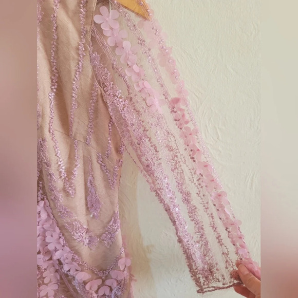 Dress the Population Pink and Purple Lace Dress - Picture 5 of 10